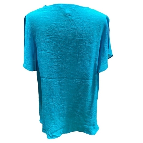 COUNTERPARTS Turquoise Top Size Large - Picture 3 of 12